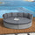 Virasat Outdoor Poolside Sunbed With Cushion Daybed (Grey)-VIRASAT FURNITURE & FURNISHING