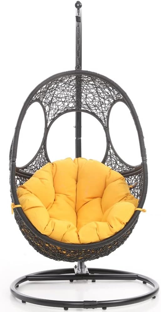 Virasat Single Seater Hanging Swing With Stand For Balcony, Garden Swing-VIRASAT FURNITURE & FURNISHING