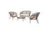 Virasat Outdoor Sofa Set 2 Seater, 2 Single Seater and 1 Center Table Set (Brown)-VIRASAT FURNITURE & FURNISHING