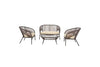 Virasat Outdoor Sofa Set 2 Seater, 2 Single Seater and 1 Center Table Set (Brown)-VIRASAT FURNITURE & FURNISHING