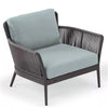 Virasat Outdoor Patio Seating Set 2 Chairs and 1 Table Set (Grey) Braided & Rope-VIRASAT FURNITURE & FURNISHING
