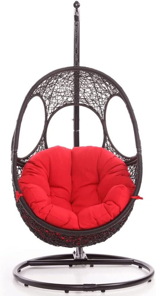 Virasat Single Seater Hanging Swing With Stand For Balcony, Garden Swing-VIRASAT FURNITURE & FURNISHING