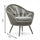 VIRASAT FURNITURE FAUX OUTDOOR PATIO SEATING SET 2 CHAIRS AND 1 TABLE SET (GREY) BRAIDED & ROPE