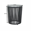 VIRASAT FURNITURE NITRA OUTDOOR PATIO SEATING SET 2 CHAIRS AND 1 TABLE SET (BLACK)