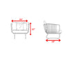 VIRASAT FURNITURE OUTDOOR ROPE SOFA SET 6-SEATER WITH 2 OTTOMANS, CENTER & SIDE TABLE (TAN & BEIGE)