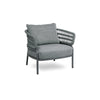 Virasat Outdoor Garden Balcony Sofa Set 2 Seater, 2 Single Seater 1 Center Table Set Braid & Rope (Dark Grey)-VIRASAT FURNITURE & FURNISHING