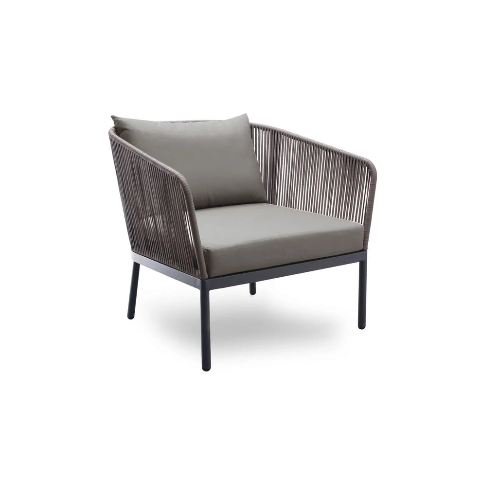 Virasat Outdoor Garden Balcony Sofa Set 2 Seater, 2 Single Seater 1 Center Table Set (Dark Grey)-VIRASAT FURNITURE & FURNISHING