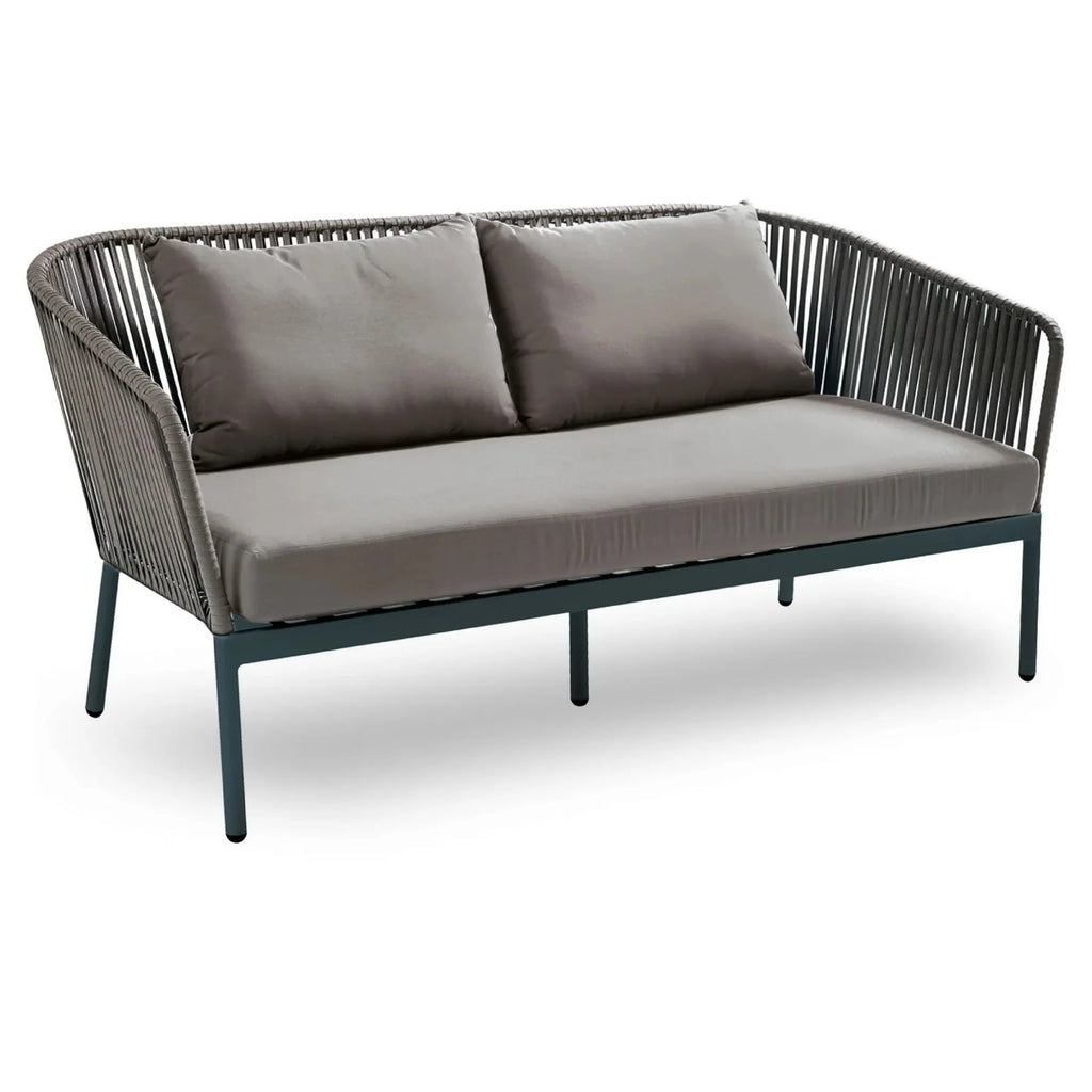 Virasat Outdoor Garden Balcony Sofa Set 2 Seater, 2 Single Seater 1 Center Table Set (Dark Grey)-VIRASAT FURNITURE & FURNISHING