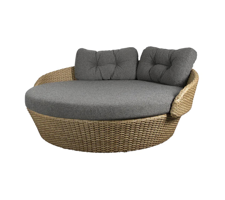 Virasat Outdoor Poolside Sunbed With Cushion Daybed (Honey Brown)-VIRASAT FURNITURE & FURNISHING