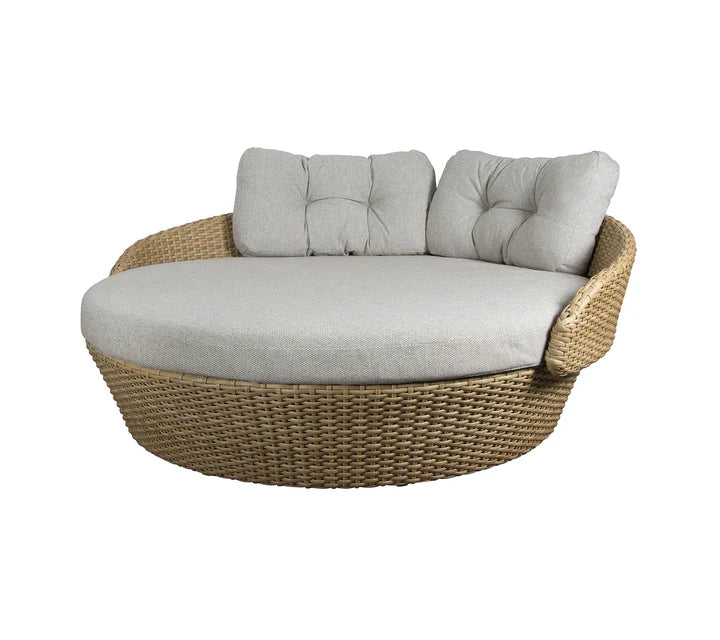 Virasat Outdoor Poolside Sunbed With Cushion Daybed (Honey Brown)-VIRASAT FURNITURE & FURNISHING