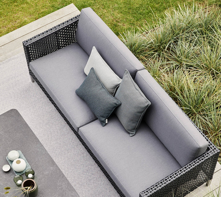 Virasat Stepan Outdoor Garden Balcony Sofa Set 2 Seater, 2 Single seater Set (Dark Grey)