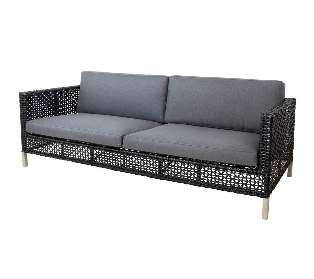 Virasat Stepan Outdoor Garden Balcony Sofa Set 2 Seater, 2 Single seater Set (Dark Grey)