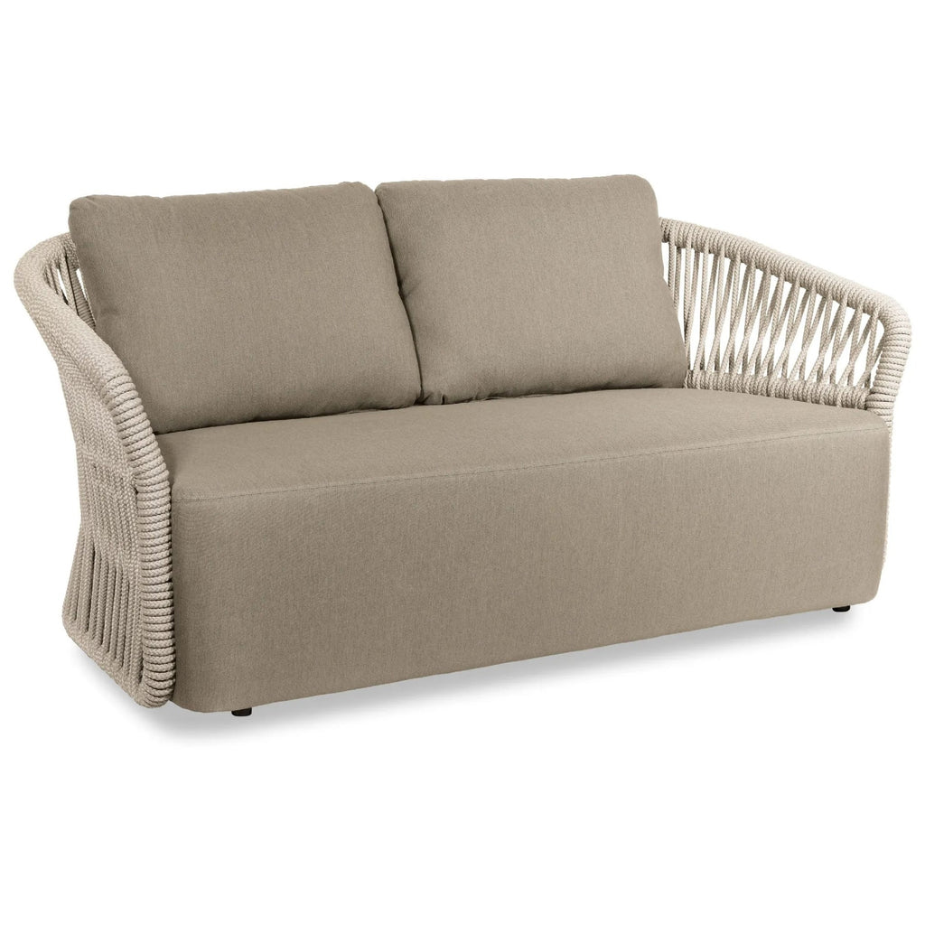 Virasat Outdoor Garden Balcony Sofa Set 2 Seater, 2 Single Seater 1 Center Table Set, Braid & Rope (Beige)-VIRASAT FURNITURE & FURNISHING