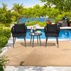 Virasat Outdoor Patio Seating Set 2 Chairs and 1 Table Set Braided & Rop-VIRASAT FURNITURE & FURNISHING