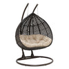 Virasat Double Seater Hanging Swing With Stand For Balcony, Garden Swing (Dark Brown)-VIRASAT FURNITURE & FURNISHING
