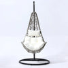 VIRASAT FURNITURE ANASTASIO SINGLE SEATER HANGING SWING WITH STAND FOR BALCONY & GARDEN SWING (SEA SHELL)