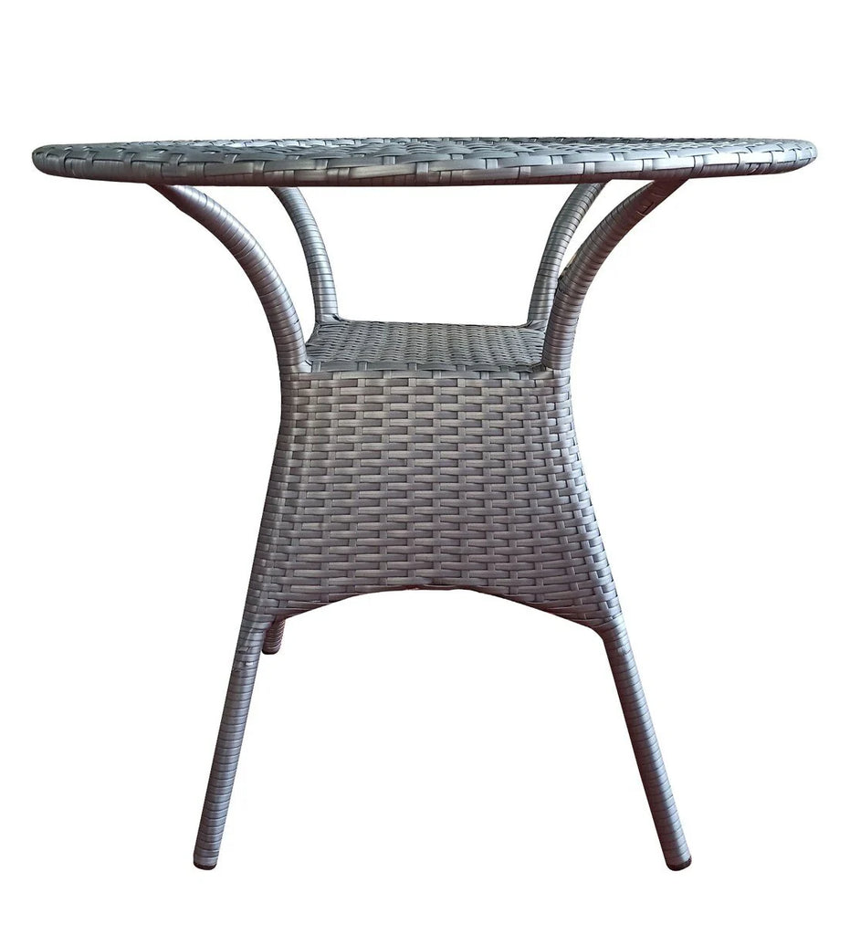 Virasat Outdoor Patio Seating Set 4 Chairs and 1 Table Set (Silver)-VIRASAT FURNITURE & FURNISHING