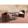 Virasat Outdoor Patio Seating Set 2 Chairs and 1 Table Set Brown-VIRASAT FURNITURE & FURNISHING