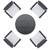 Virasat Outdoor Patio Seating Set 4 Chairs and 1 Table Set (Black)-VIRASAT FURNITURE & FURNISHING