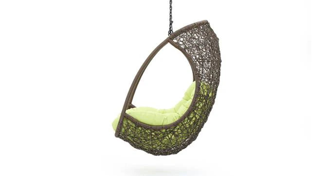 Virasat Single Seater Hanging Swing Without Stand For Balcony , Garden Swing (Dark Brown )-VIRASAT FURNITURE & FURNISHING