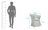 Virasat Outdoor Patio Seating Set 4 Chairs and 1 Table Set (White)-VIRASAT FURNITURE & FURNISHING