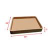 Virasat Luxury Floating Serving Tray For Swimming Pool - Light Brown (Rectangle)-VIRASAT FURNITURE & FURNISHING