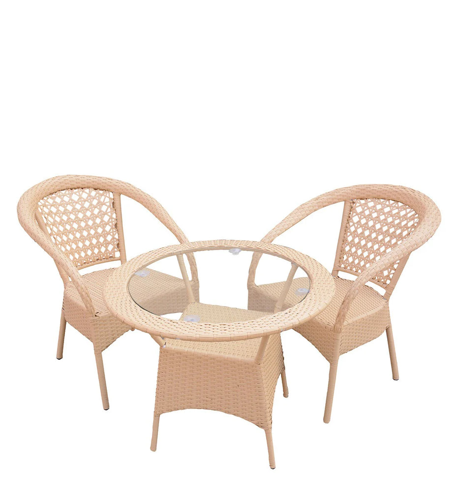 Virasat Outdoor Patio Seating Set 2 Chairs and 1 Table Set-VIRASAT FURNITURE & FURNISHING