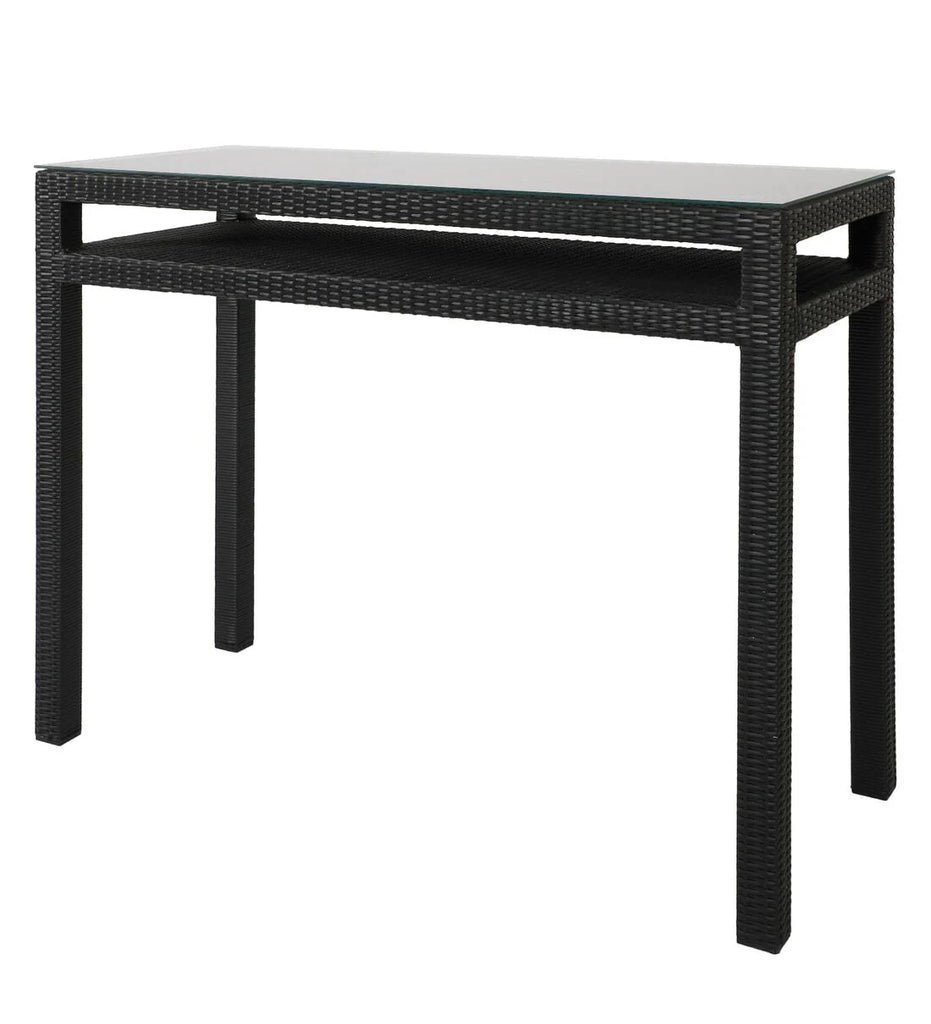 Virasat Outdoor Patio Bar Sets 2 Chairs and 1 Table Black-VIRASAT FURNITURE & FURNISHING