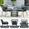 VIRASAT FURNITURE Outdoor Patio Garden 3 Piece All Weather Resistant Furniture Set