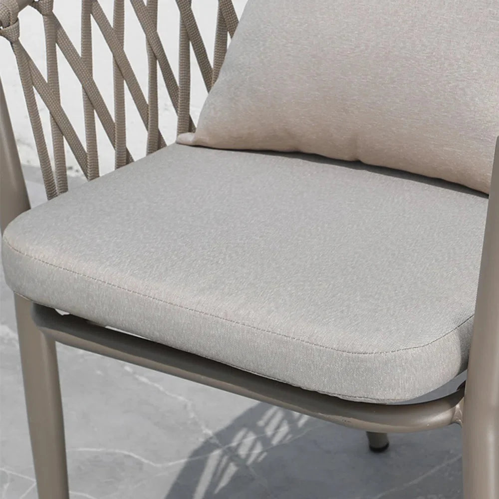 VIRASAT FURNITURE AYLA OUTDOOR PATIO SEATING SET 2 CHAIRS AND 1 TABLE SET (BEIGE)