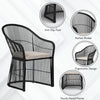 VIRASAT FURNITURE 3-Piece Outdoor Rattan Wicker Patio Set