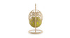 Virasat Single Seater Hanging Swing With Stand For Balcony, Garden Swing (Honey)-VIRASAT FURNITURE & FURNISHING