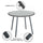 Virasat Outdoor Patio Seating Set 4 Chairs and 1 Table Set (Grey)-VIRASAT FURNITURE & FURNISHING