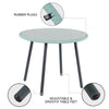 Virasat Outdoor Patio Seating Set 4 Chairs and 1 Table Set (Turquoise)-VIRASAT FURNITURE & FURNISHING