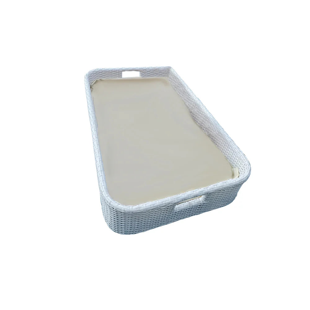 Virasat Luxury Floating Serving Tray For Swimming Pool - White (Rectangle)-VIRASAT FURNITURE & FURNISHING