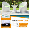 VIRASAT FURNITURE Outdoor Rattan Wicker 3-Piece Conversation Set