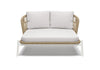 Virasat Outdoor Poolside Sunbed With Cushion Daybed Braided & Rope-VIRASAT FURNITURE & FURNISHING