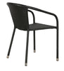 Virasat Outdoor Patio Seating Set 4 Chairs and 1 Table Set (Black)-VIRASAT FURNITURE & FURNISHING