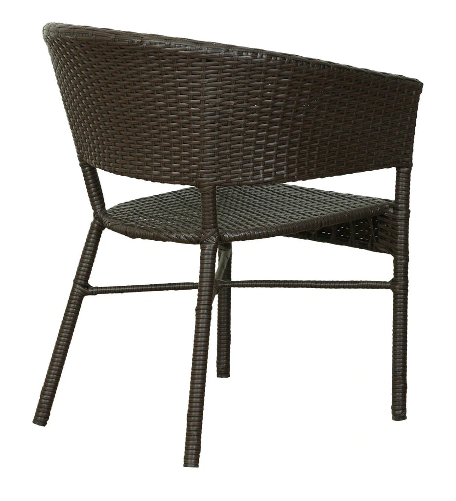 Virasat Outdoor Patio Seating Set 2 Chairs and 1 Table Set (Brown)-VIRASAT FURNITURE & FURNISHING