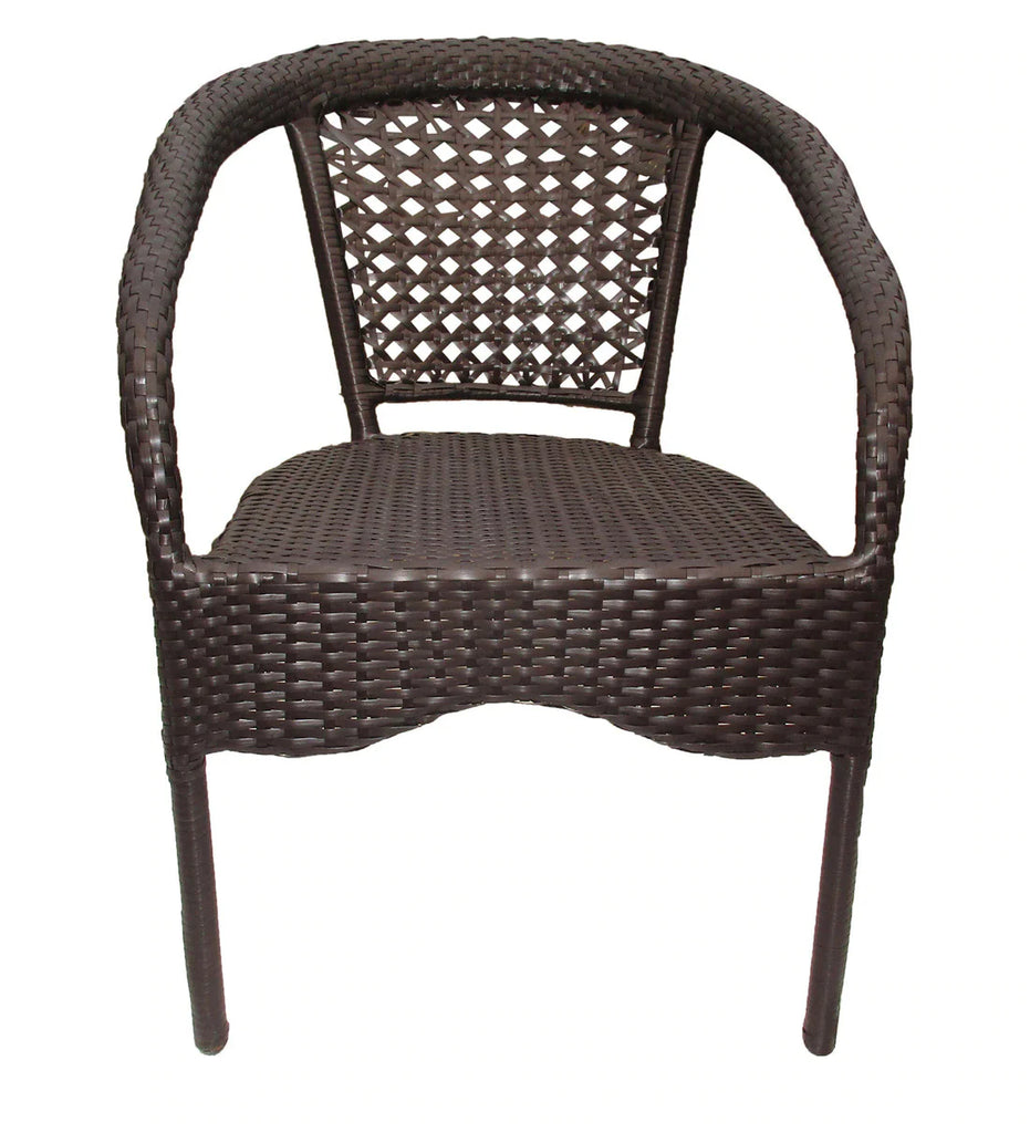 Virasat  Outdoor Patio Seating Set 4 Chairs and 1 Table Set (Brown)-VIRASAT FURNITURE & FURNISHING
