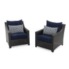 VIRASAT FURNITURE 3-Piece Outdoor Rattan Wicker Patio Set