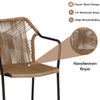 VIRASAT FURNITURE 3-Piece Outdoor Beige Rope Patio Set