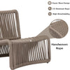VIRASAT FURNITURE 3-Piece Outdoor Beige Rope Patio Set