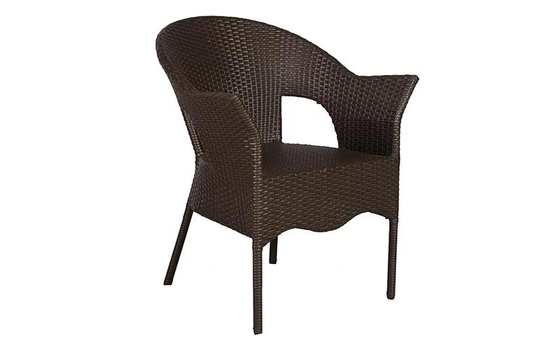Virasat Outdoor Patio Seating Set 4 Chairs and 1 Table Set (Dark Brown)-VIRASAT FURNITURE & FURNISHING