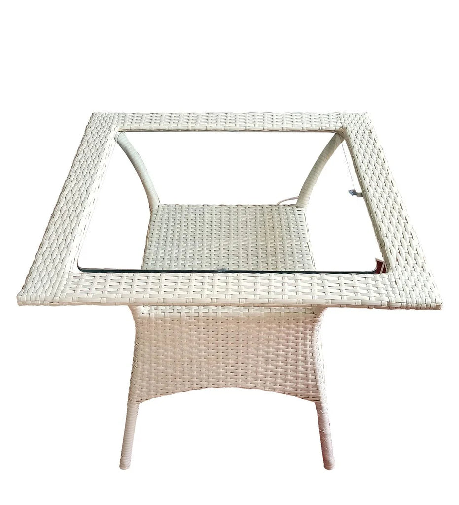 Virasat Outdoor Patio Seating Set 2 Chairs and 1 Table Set (Cream)-VIRASAT FURNITURE & FURNISHING