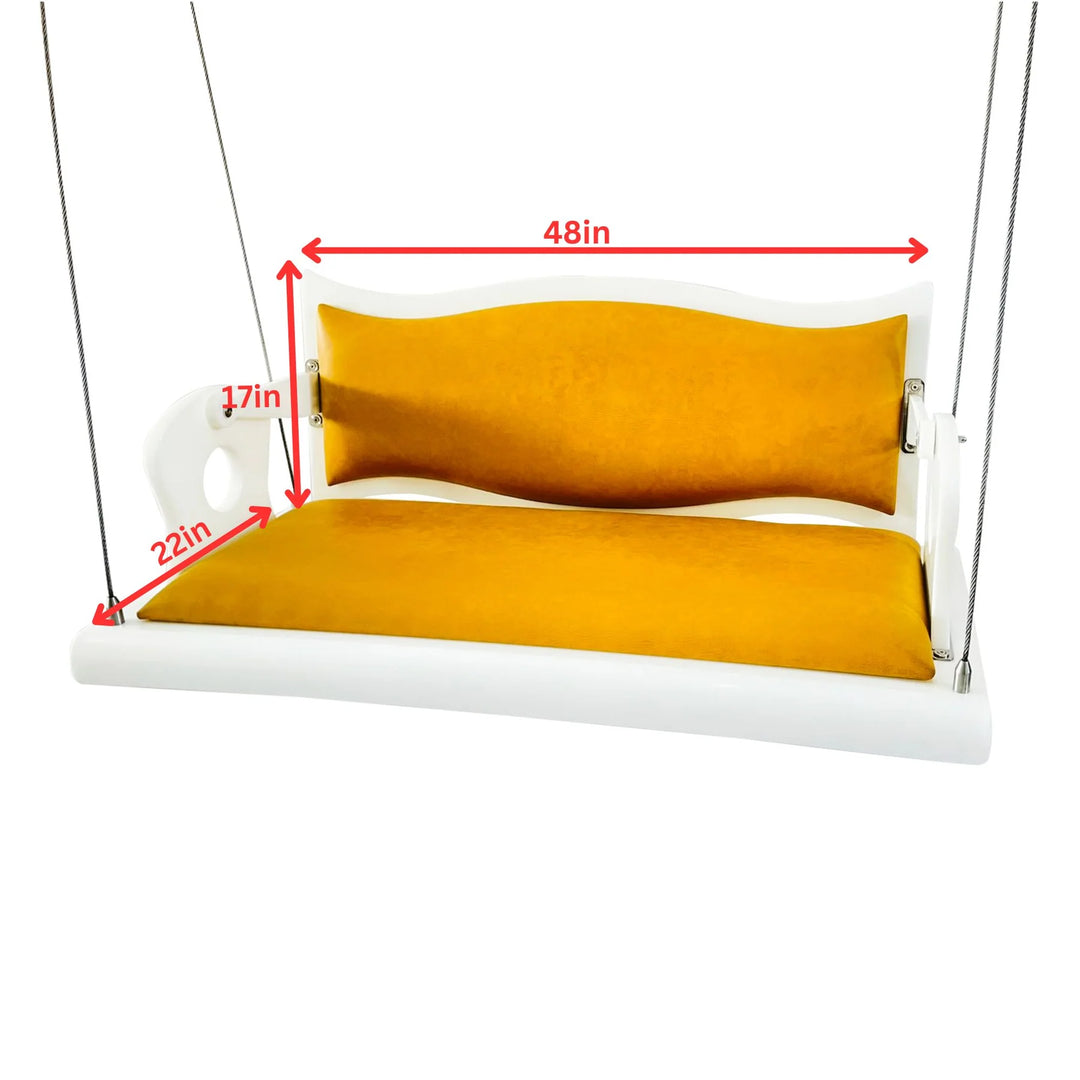 Virasat Clark Double Seater Hanging Swing Without Stand For Balcony , Garden Swing ( Acrylic )