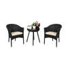VIRASAT FURNITURE 3-Piece Outdoor Rattan Wicker Patio Set