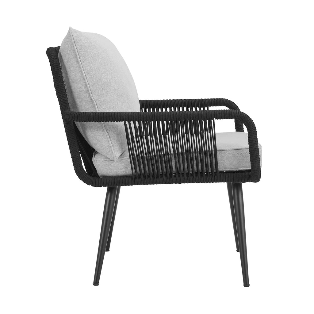 Virasat Outdoor Patio Seating Set 4 Chairs and 1 Table Set Braided & Rope-VIRASAT FURNITURE & FURNISHING