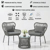 Intra Outdoor Patio Seating Set 2 Chairs and 1 Table Set