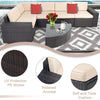Virasat Outdoor Garden Balcony Sofa Set 5 Seater and 1 Center Table Set (Brown)-VIRASAT FURNITURE & FURNISHING